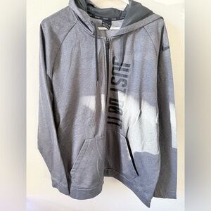 Nike Dri-FIT Zip-Up in Gray